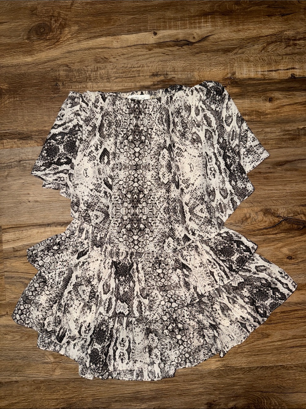 Snake Print Romper